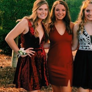 Lulus red homecoming dress